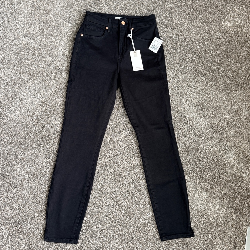 Good American Women's Black Skinny Jeans